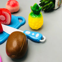 9-Piece Pretend Play Fruit Cutting Set