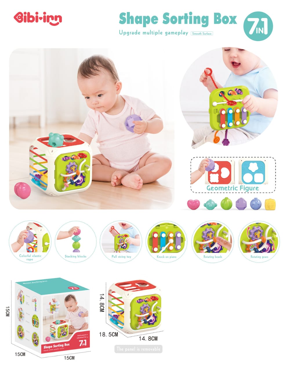 Toddlers Activity Cube 7 in 1
