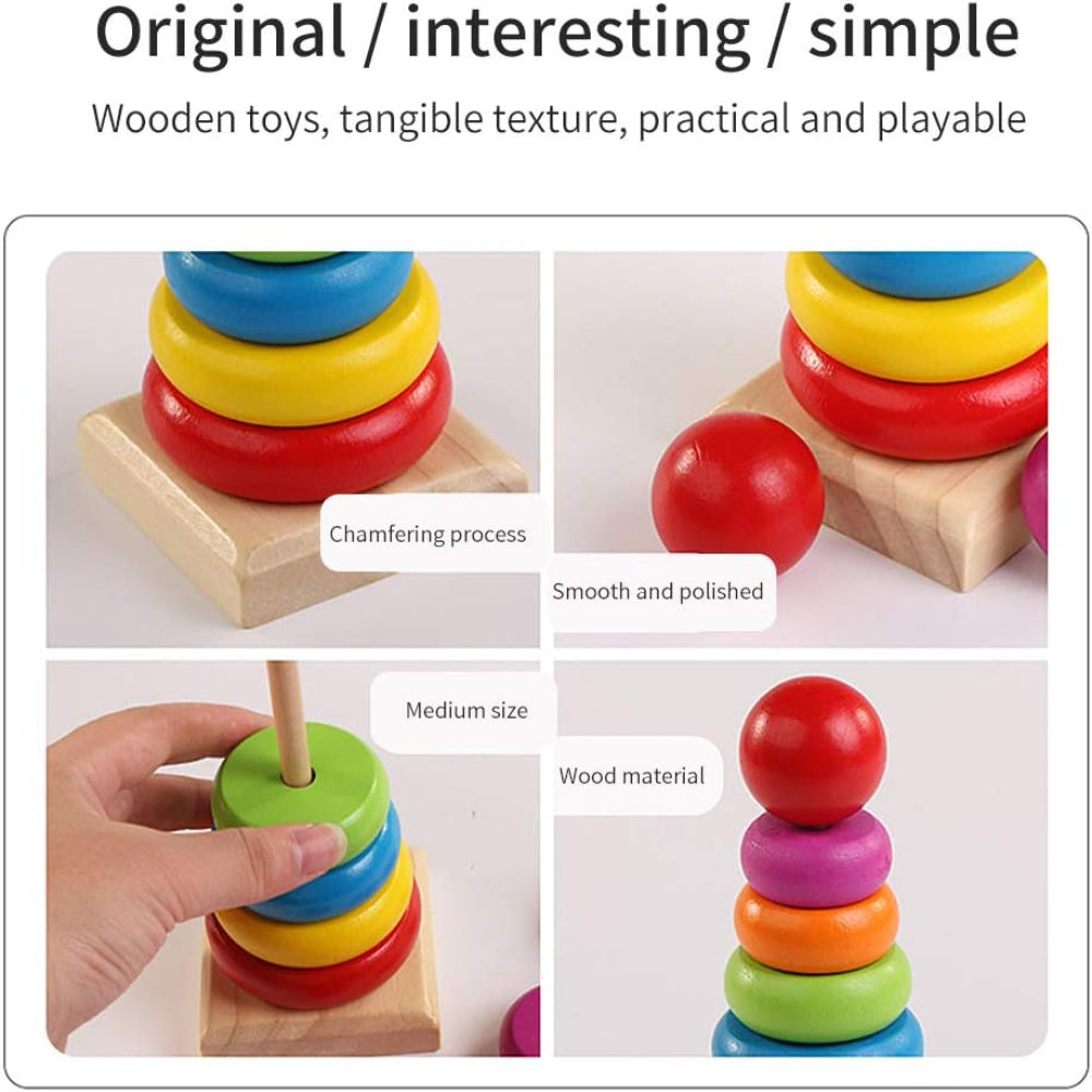 Wooden Rainbow Tower