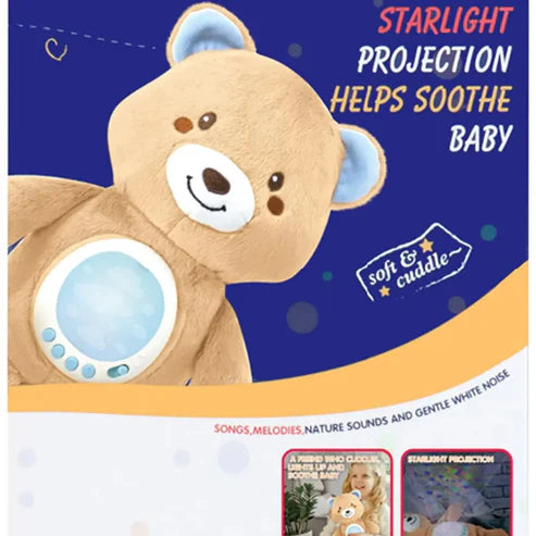 Musical Starry Light Projection Bear