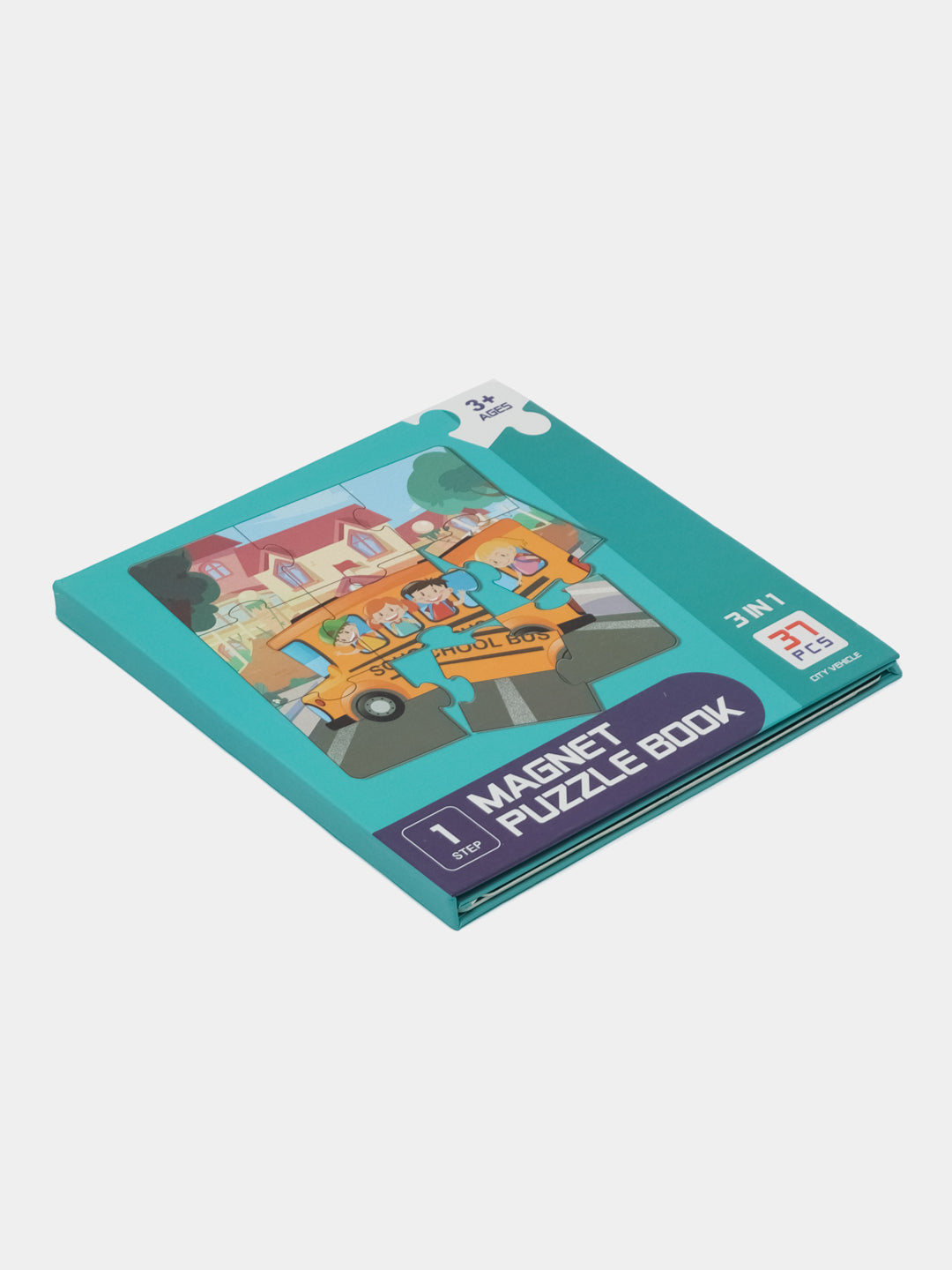 3-IN-1 Magnetic Puzzle Book - Level 1