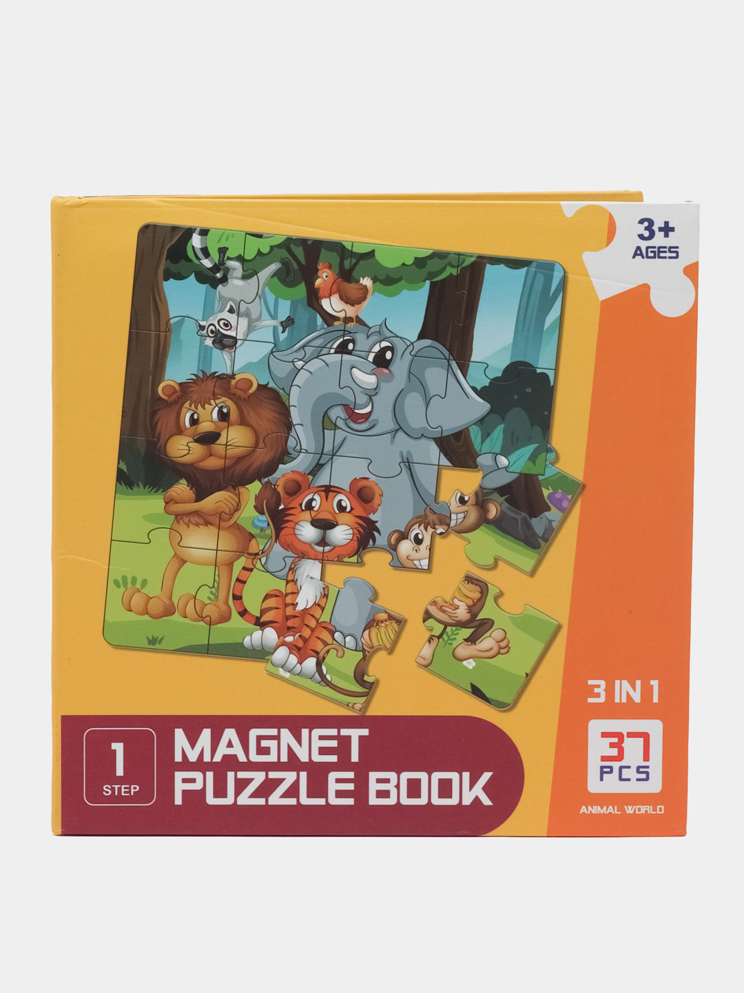 3-IN-1 Magnetic Puzzle Book - Level 1