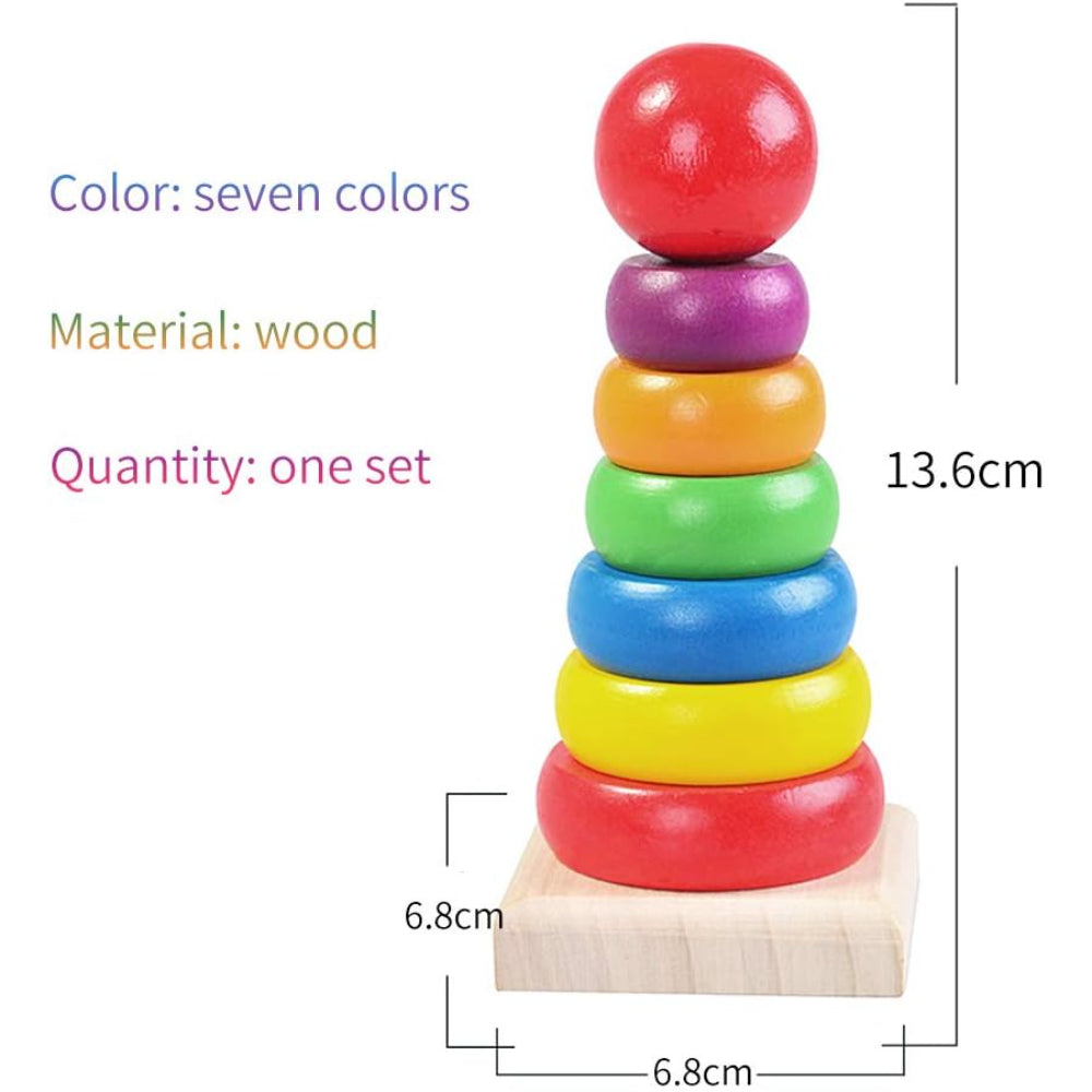 Wooden Rainbow Tower