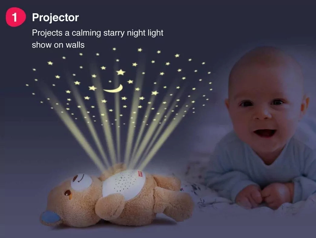 Musical Starry Light Projection Bear