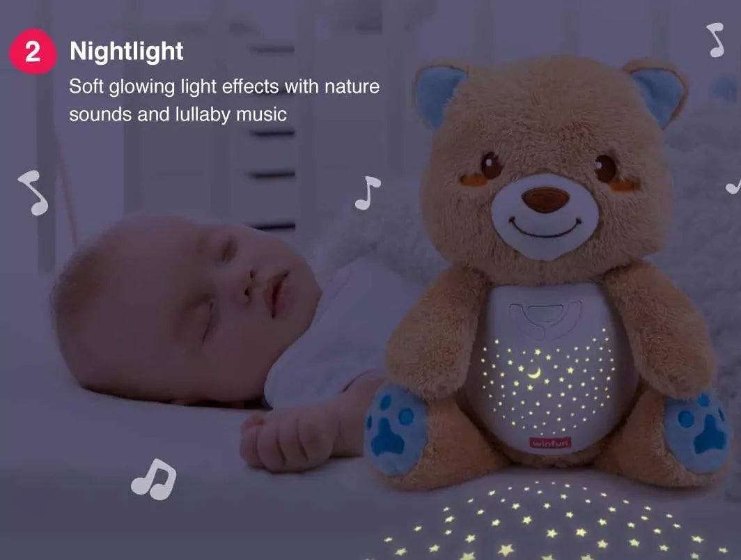 Musical Starry Light Projection Bear