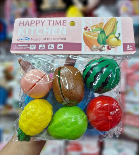9-Piece Pretend Play Fruit Cutting Set