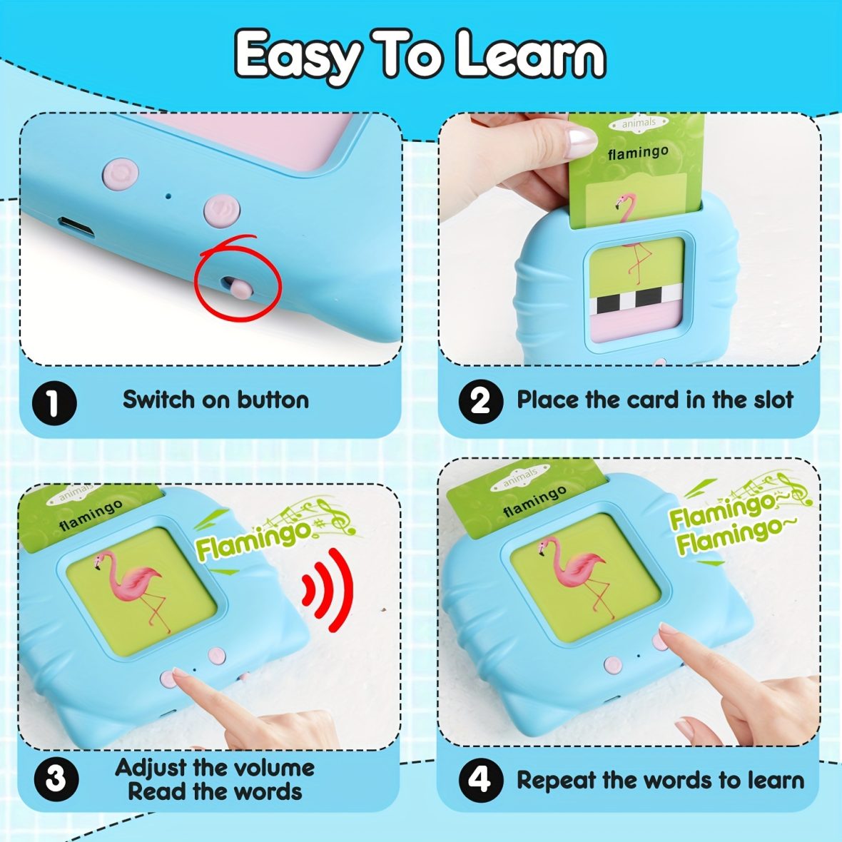 Flash Card Reader (Rechargeable)